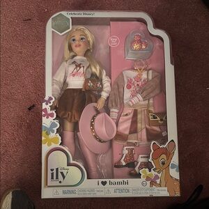 Disney Fashion Doll Pink and Brown Set with Accessories